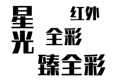 红外、星光、全彩、臻全彩，你知道有什么区别吗？
